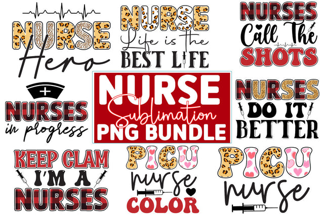 Nurse sublimation Design Bundle SVG CraftingStudio 