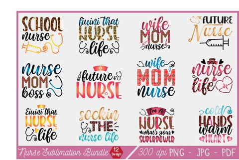 Nurse Sublimation Designs Bundles, Png, Nurse Png,Nurse Life Png, Nurse Png, Nurse Png Files for Cricut, Nurse Png Files, Nursing Png, Flower png SVG SH_Tee store 