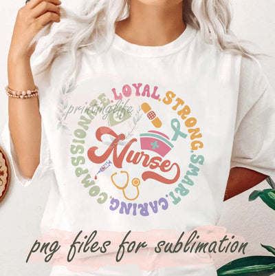 Nurse Sublimation Png, Pediatric Nurse Png, Nurse Life Design Png, Retro Nurse Png, Nursing Png, Nurse Quotes Digital Png, Instant Download Sublimation PrintingLife 