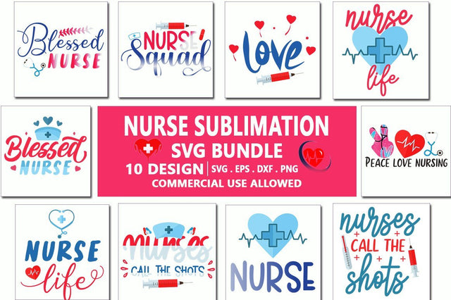 Nurse Sublimation SVG Bundle.urse Png, She Works Willingly, SVG Designangry 