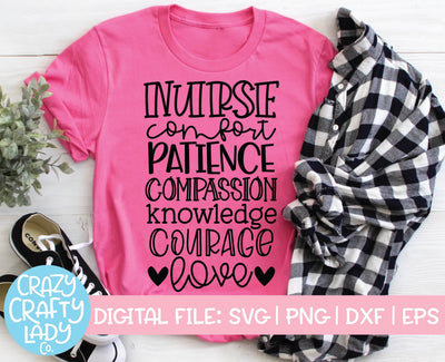 Nurse Subway Art | Medical Quote SVG Cut File SVG Crazy Crafty Lady Co. 