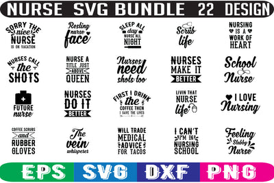 Nurse SVG bundle 22 design SVG Nurstore 