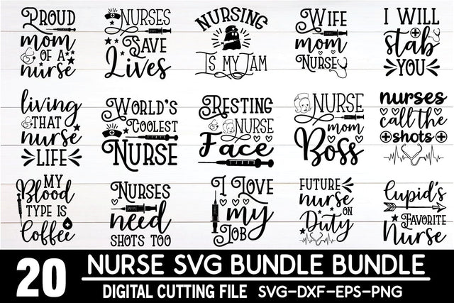 nurse svg bundle cut file SVG buydesign 