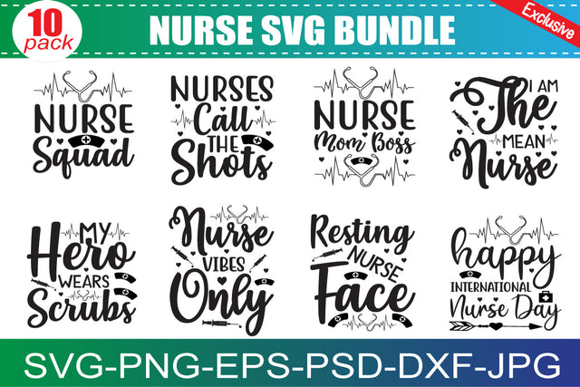 Nurse SVG Bundle, Nurse Quotes SVG, Doctor Svg, Nurse Superhero, Nurse Svg Heart, Nurse Life, Stethoscope, Cut Files For Cricut, Silhouette SVG buydesign 