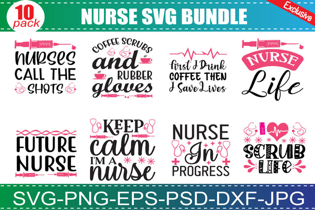 Nurse SVG Bundle, Nurse Quotes SVG, Doctor Svg, Nurse Superhero, Nurse Svg Heart, Nurse Life, Stethoscope, Cut Files For Cricut, Silhouette SVG buydesign 