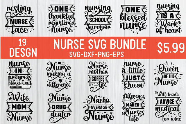 Nurse SVG Bundle, Nurse Quotes SVG, Doctor Svg, Nurse Superhero, Nurse Svg Heart, Nurse Life, Stethoscope, Cut Files For Cricut, Silhouette SVG farhad farhad 
