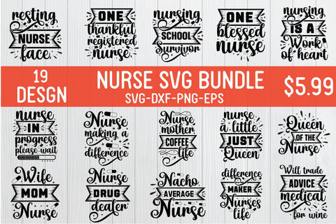 Nurse practitioner svg bundle - So Fontsy