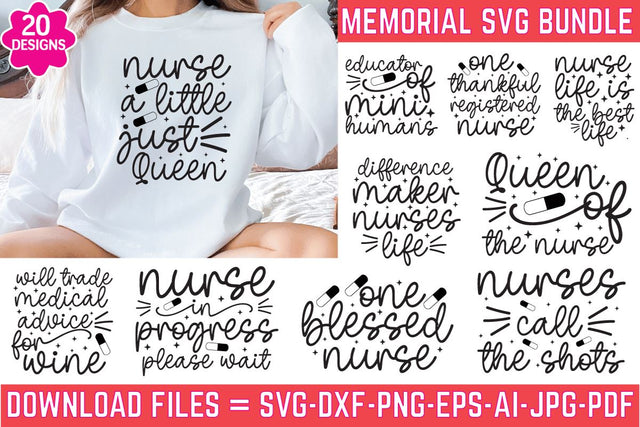 Nurse svg bundle, Nurses quotes svg bundle. SVG farhad farhad 
