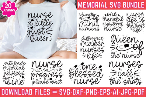 Nurse svg bundle, Nurses quotes svg bundle. SVG farhad farhad 