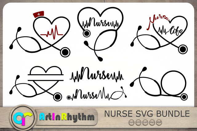 Nurse Svg Bundle, Stethoscope Svg, Nurse Svg, Doctor Svg SVG Artinrhythm shop 