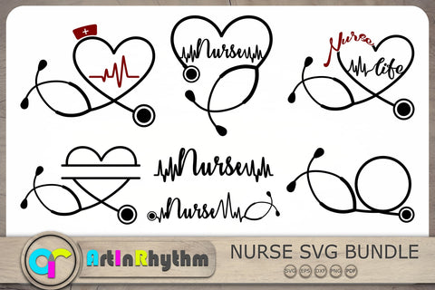 Nurse Svg Bundle, Stethoscope Svg, Nurse Svg, Doctor Svg SVG Artinrhythm shop 