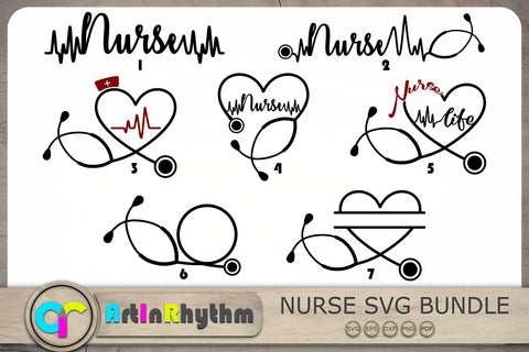 Nurse Svg Bundle, Stethoscope Svg, Nurse Svg, Doctor Svg SVG Artinrhythm shop 
