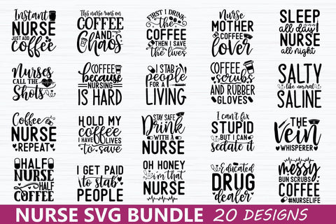 Nurse SVG Bundle SVG akazaddesign 