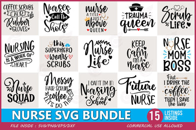 Nurse SVG Bundle SVG CraftingStudio 