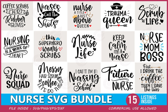 Nurse SVG Bundle SVG CraftingStudio 
