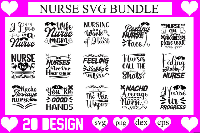 Nurse SVG Bundle SVG CraftlabSvg29 