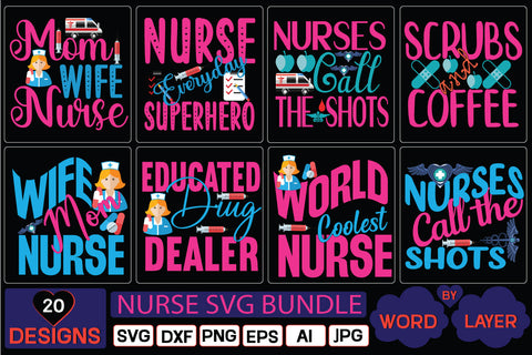 nurse svg bundle SVG Cut File SVG Studio Innate 