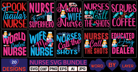 nurse svg bundle SVG Cut File SVG Studio Innate 