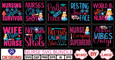 nurse svg bundle SVG Cut File SVG Studio Innate 