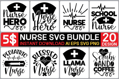 Nurse Svg Bundle SVG designmaster24 