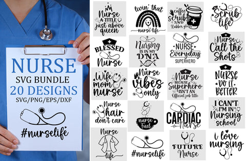 Nurse practitioner svg bundle - So Fontsy