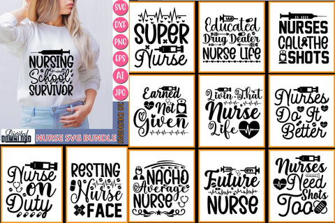 NURSE SVG BUNDLE SVG Newmockups 