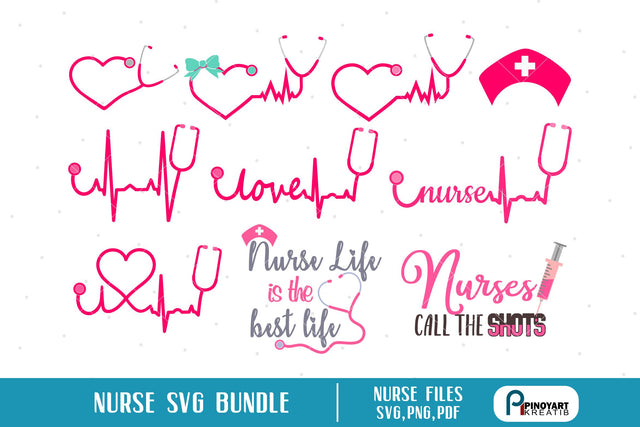 Nurse Svg Bundle SVG Pinoyart Kreatib