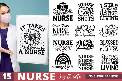Nurse SVG Bundle SVG Regulrcrative 