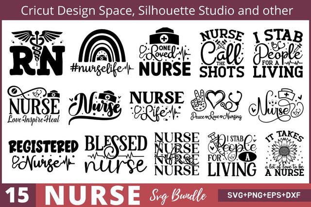 Nurse SVG Bundle SVG Regulrcrative 