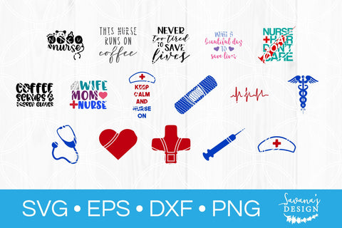 Nurse SVG Bundle SVG SavanasDesign 