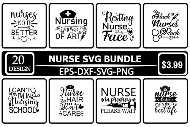 Nurse SVG Bundle SVG Shahin alam 