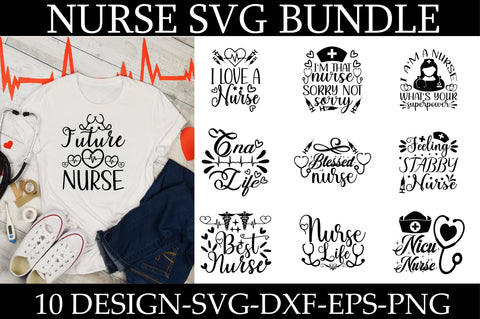 Nurse SVG Bundle SVG Shahin alam 
