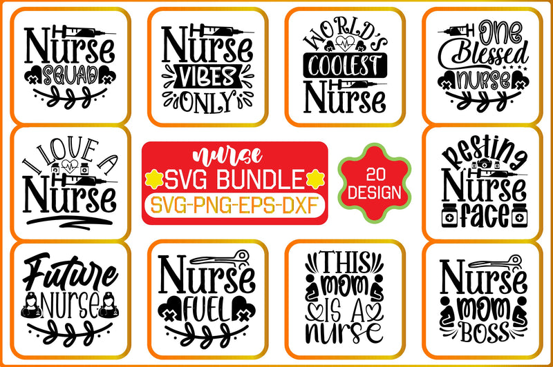 Nurse SVG Bundle SVG Shahin alam 
