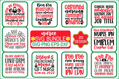 Nurse SVG Bundle SVG Shahin alam 