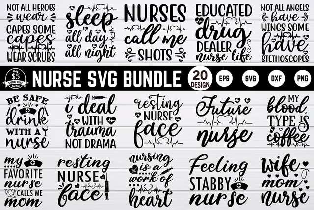 nurse SVG bundle vol 1 SVG buydesign 