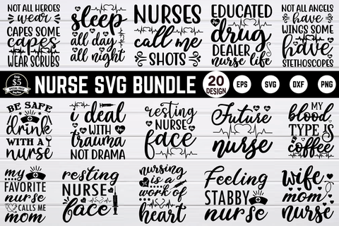 nurse SVG bundle vol 1 SVG buydesign 