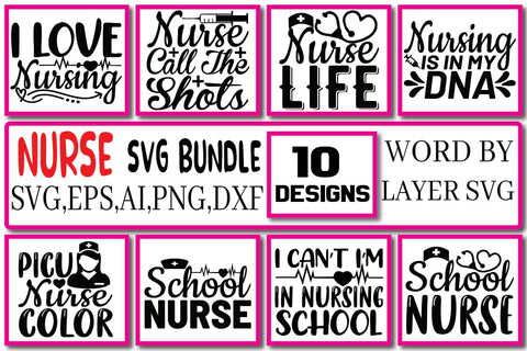 Nurse Svg Bundle Vol. 1 SVG Craftlabsvg24 