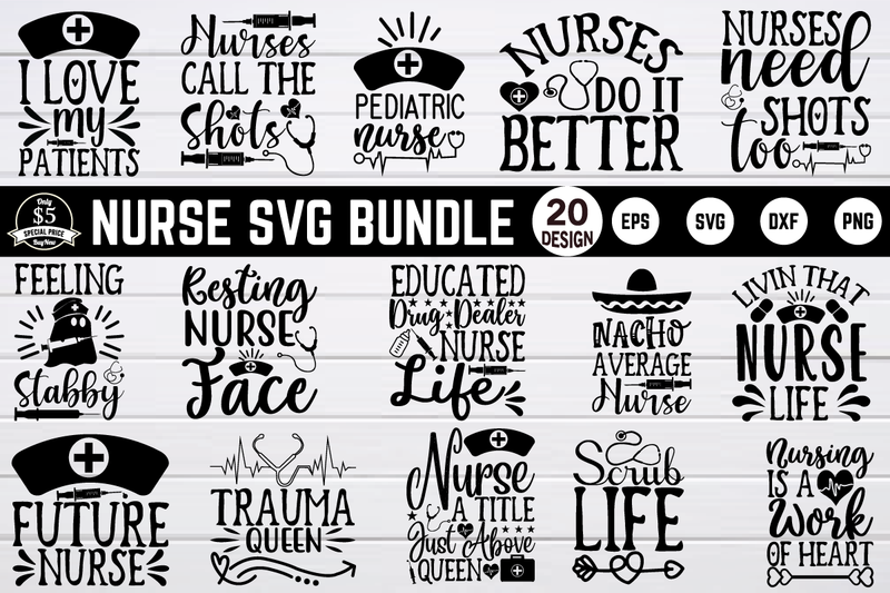 nurse svg bundle vol 2 SVG buydesign 