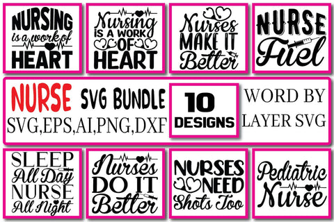 Nurse Svg Bundle Vol. 2 SVG Craftlabsvg24 