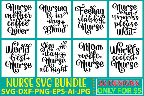 Nurse Svg Bundle Vol. 2 SVG Syaman 