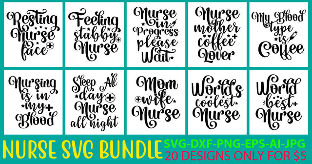 Nurse Svg Bundle Vol. 2 SVG Syaman 