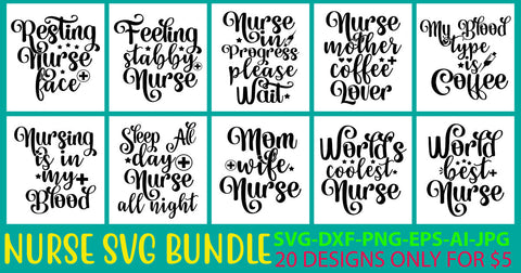 Nurse Svg Bundle Vol. 2 SVG Syaman 