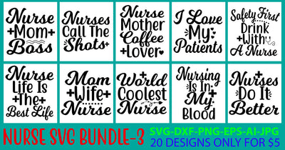 Nurse Svg Bundle Vol. 3 SVG Syaman 