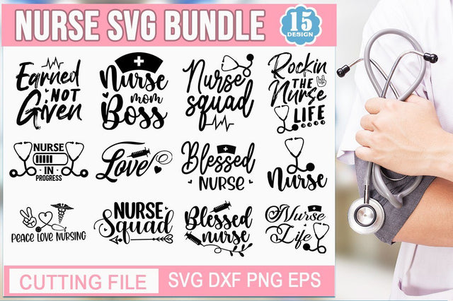 Nurse svg bundle.Nurse bundle SVG by Oxee, hand lettered nurse SVG, SVG Designangry 
