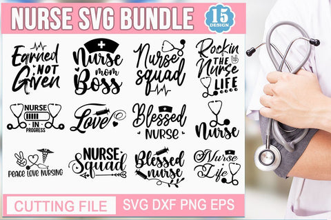Nurse svg bundle.Nurse bundle SVG by Oxee, hand lettered nurse SVG, SVG Designangry 