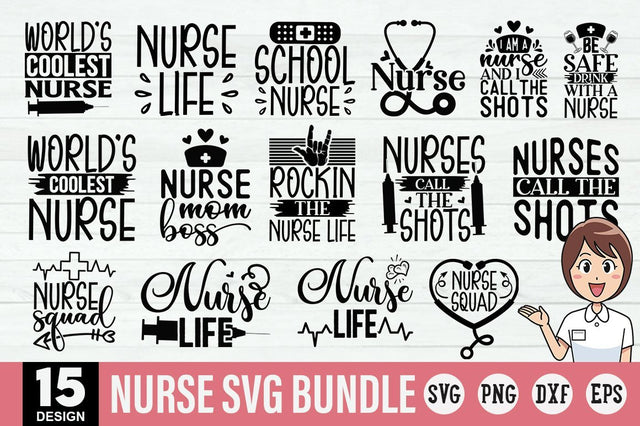 Nurse Svg Bundle.Nurse Svg Bundle, Nurse Quotes, SVG Designangry 