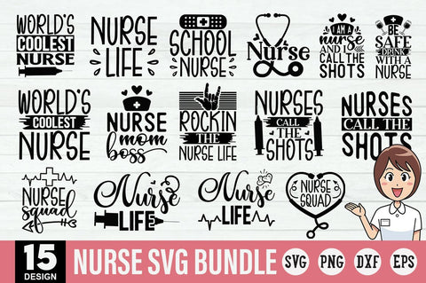 Nurse Svg Bundle.Nurse Svg Bundle, Nurse Quotes, SVG Designangry 