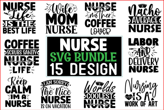 Nurse SVG Design Bundle SVG CraftingStudio 