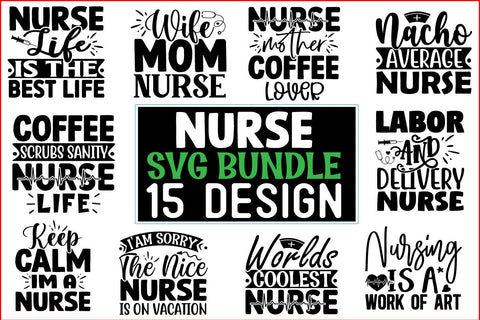 Nurse SVG Design Bundle SVG CraftingStudio 