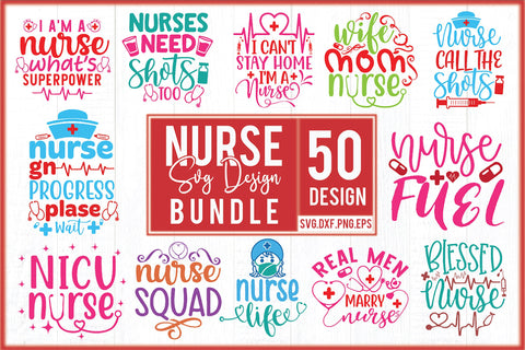 Nurse SVG Design Bundle SVG Creativeart88 